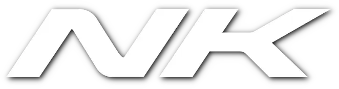 Bold, white stylized letters "NKI" and "125NK" stand out on a sleek black background.