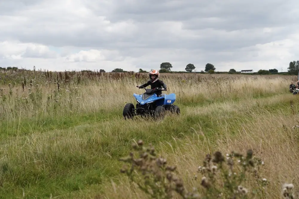 riding in field
