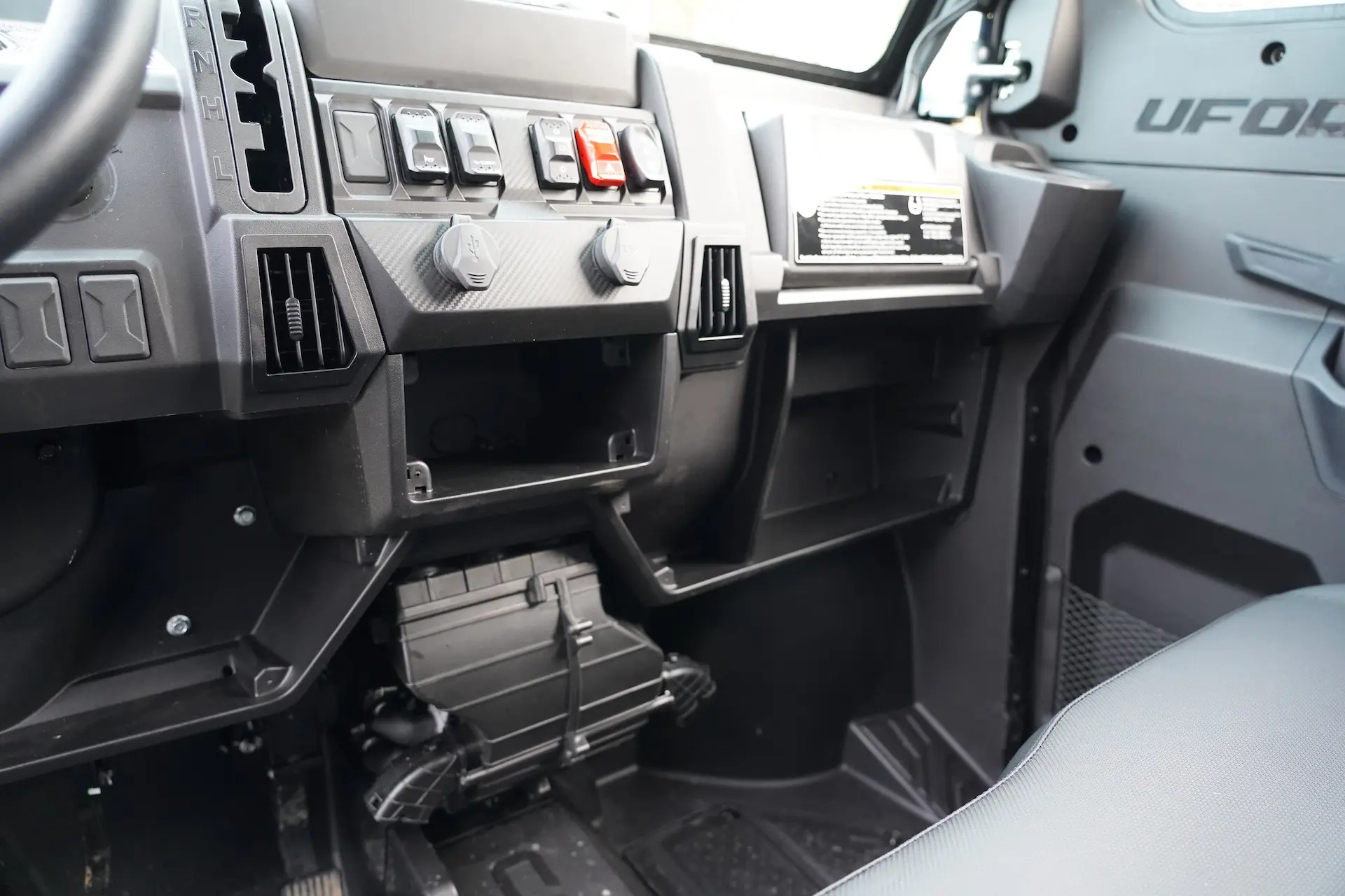 Heater and dash