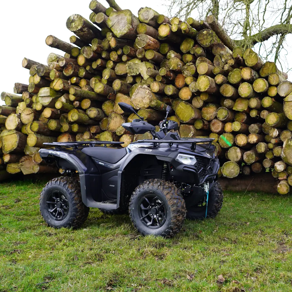 Forestry work quad bike