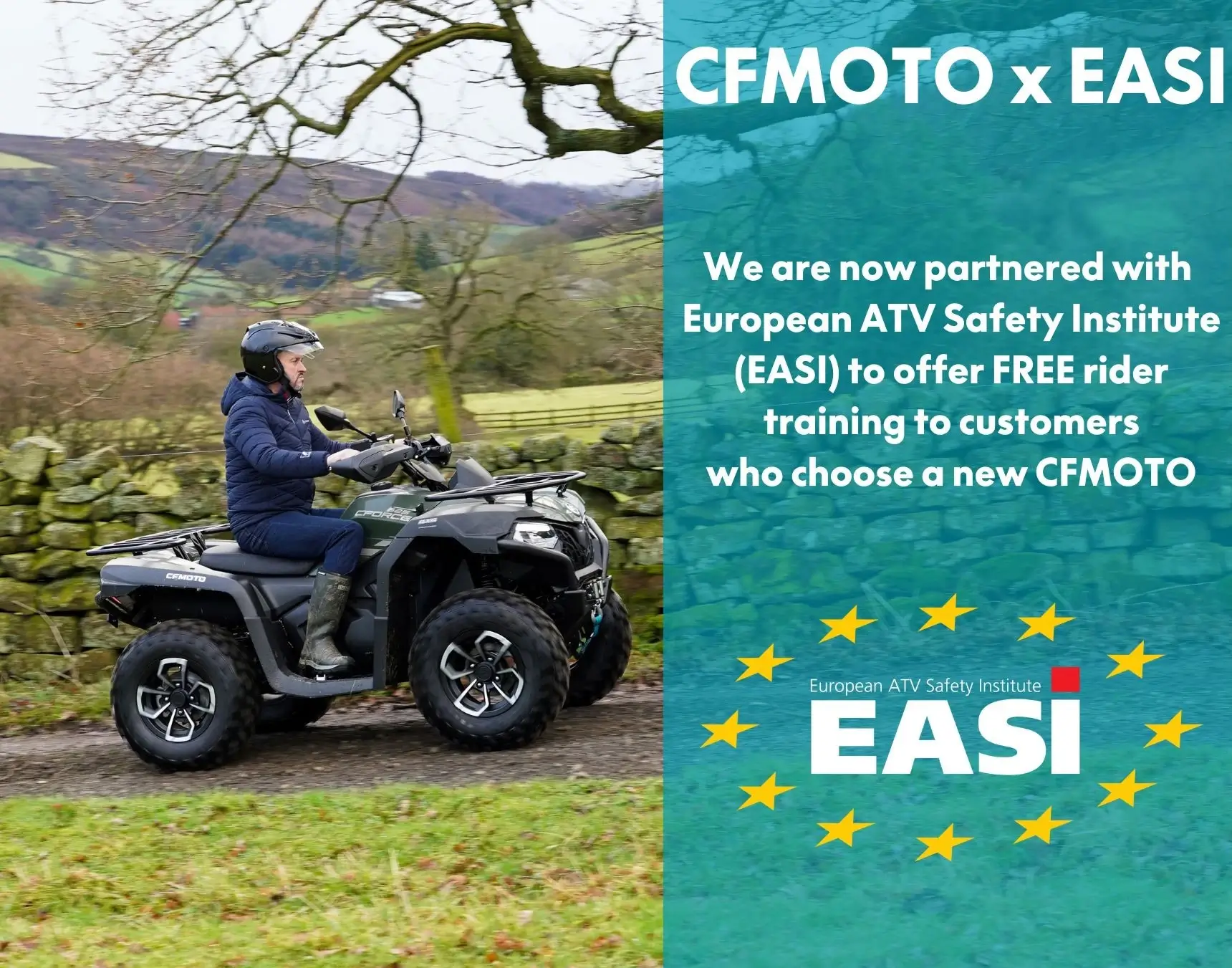 FREE EASI RIDER TRAINING WITH ALL CFMOTO VEHICLES