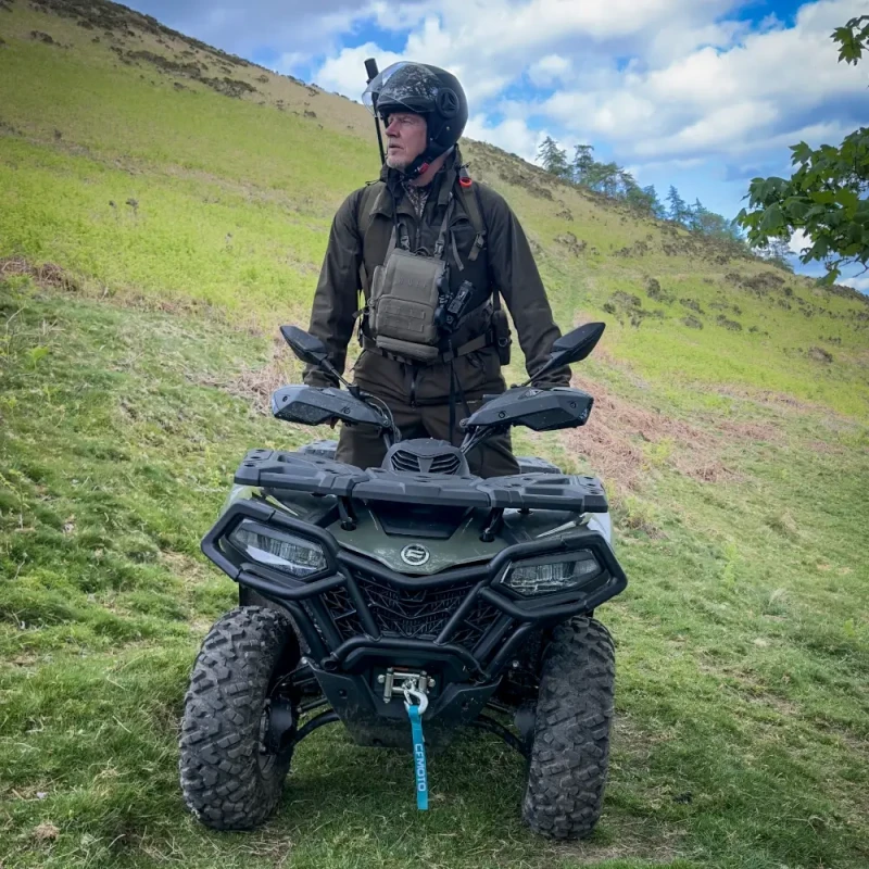 Gamekeeping quad bike