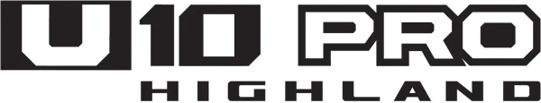 Black and white logo with bold text reading "UFORCE U10 PRO" on top and "HIGHLAND" in smaller letters underneath.