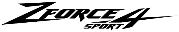 A silhouette of a large bird with outstretched wings, resembling an eagle, perched on a branch facing left—evoking the bold spirit of the ZFORCE 950 Sport 4.