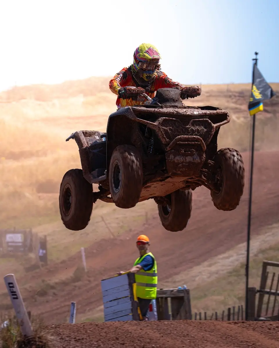 Harry Hinkley on the CFMOTO CFORCE 1000 at Mudbillys
