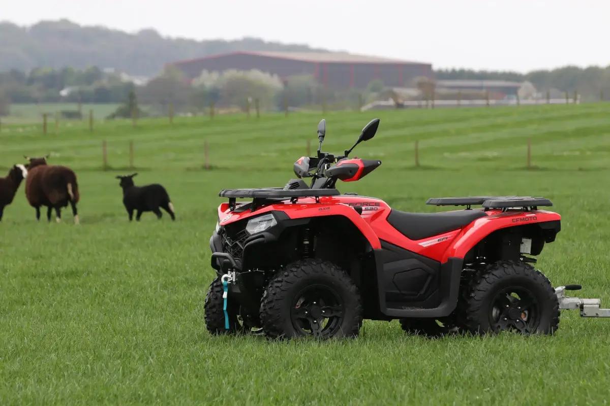 The CFORCE 520 is the best farm quad for sheep farming